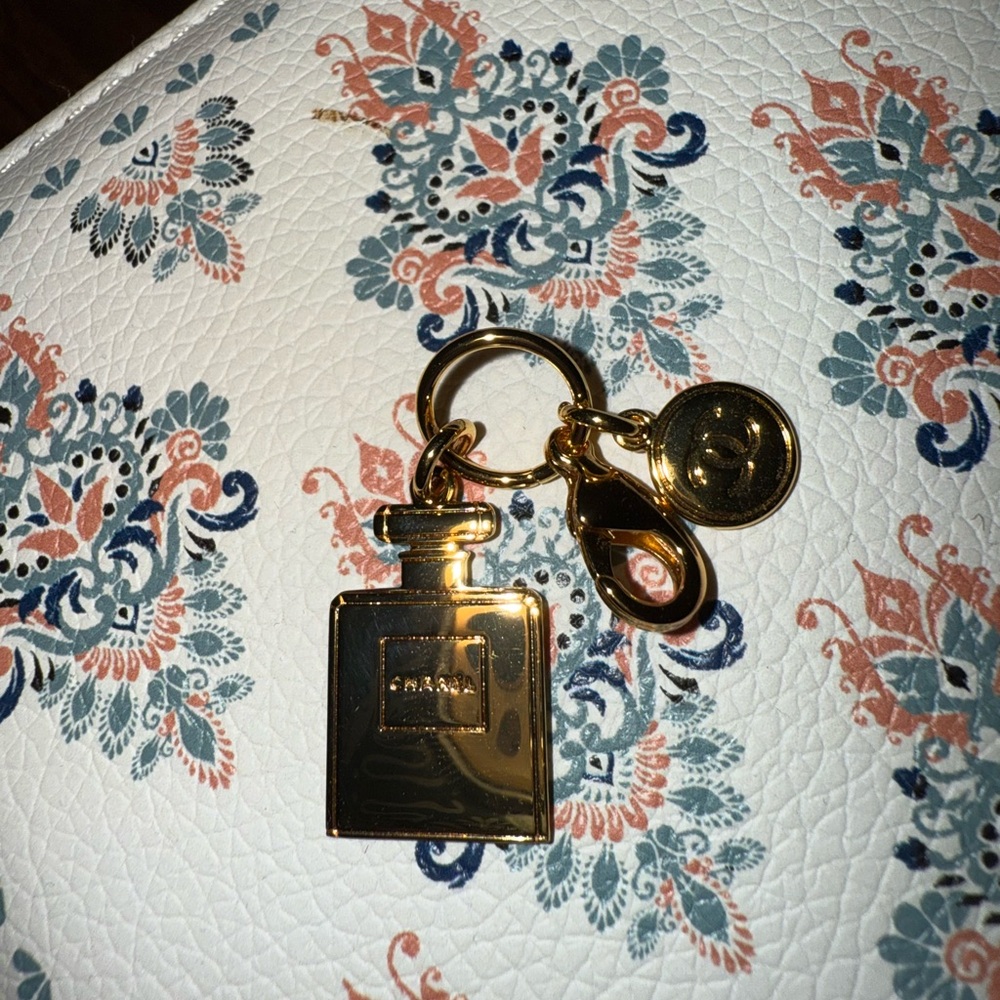 Chanel Gold Perfume Bottle charm